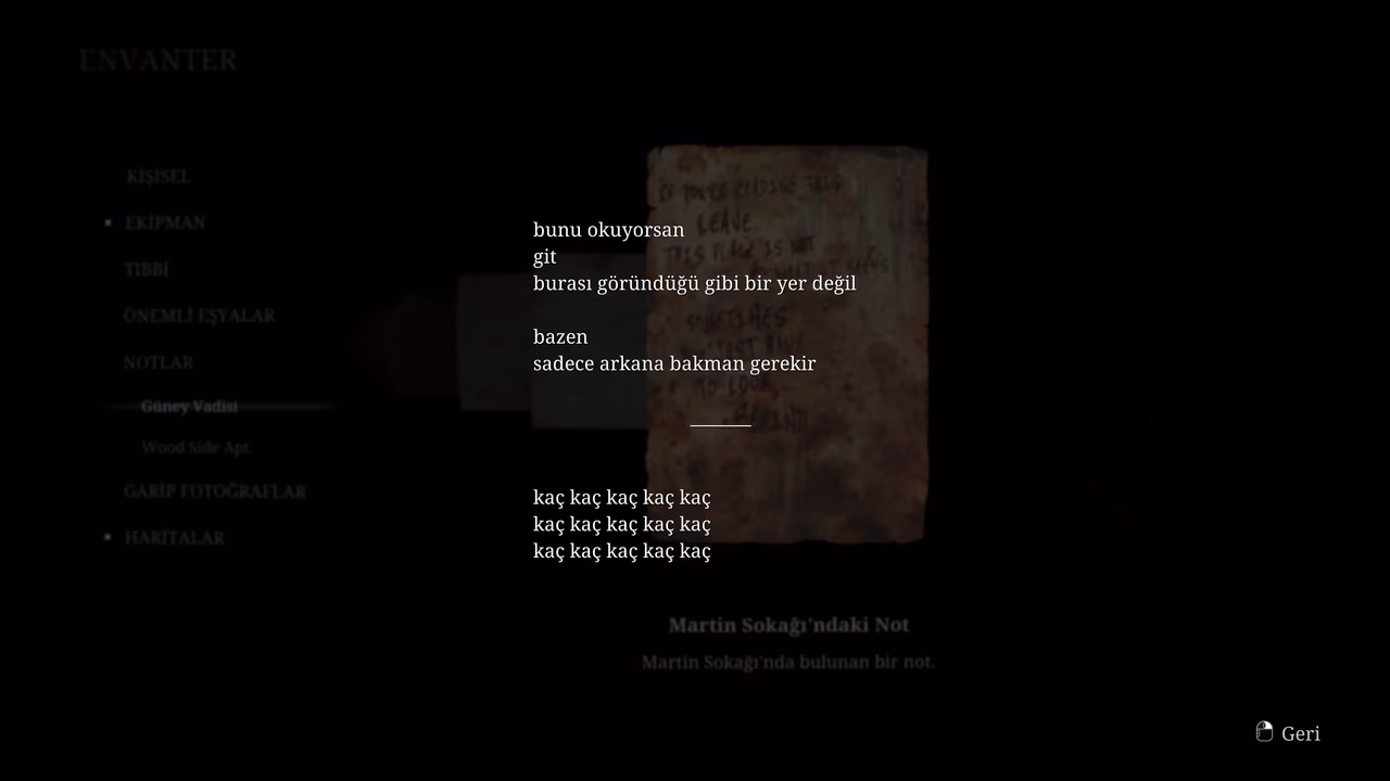 SILENT HILL 2 Remake Türkçe yama oynanış görüntüsü 4
