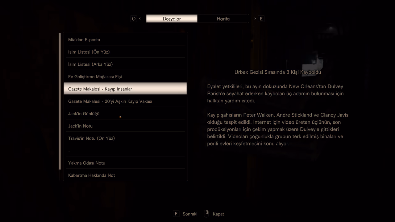 Resident Evil 7 Biohazard Türkçe yama oynanış görüntüsü 5
