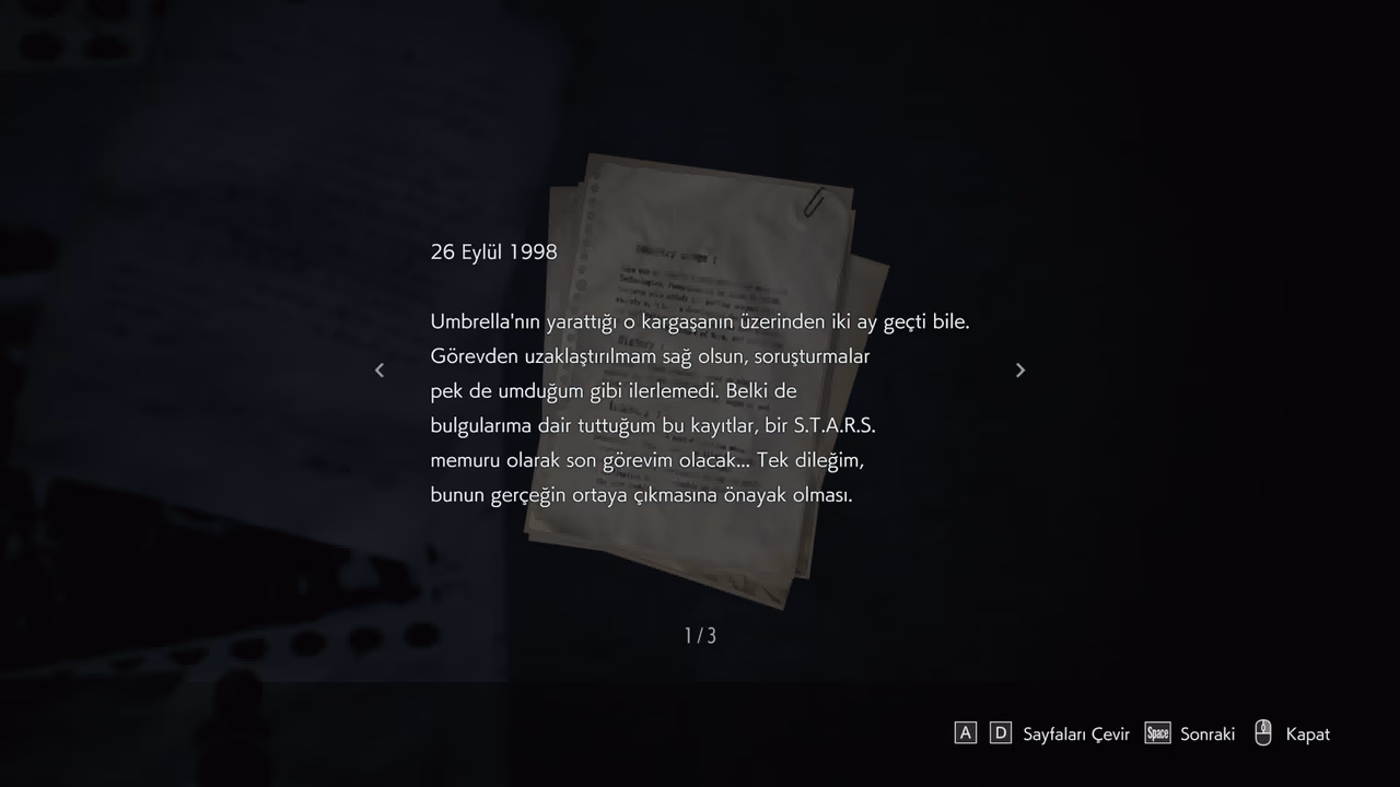Resident Evil 3: Remake Türkçe yama oynanış görüntüsü 5